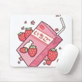 Kawaii Japans Strawberry Juice Box Muismat (Met muis)