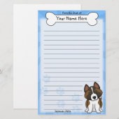 Kawaii Japanse Akita Stationery Briefpapier (Voorkant / Achterkant)