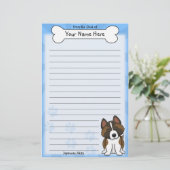 Kawaii Japanse Akita Stationery Briefpapier (Staand voorkant)