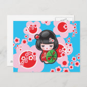 Kawaii Japanse dollar Briefkaart (Voorkant / Achterkant)