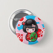 Kawaii Japanse dolle Button (Voorkant /achterkant)