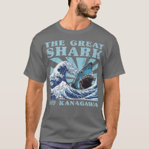 Kawaii Japanse Great Wave Great Shark Cute Japan T-shirt