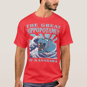Kawaii Japanse Grote Golf Grote Hippo Cute Japan T-shirt