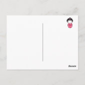 Kawaii Japanse Kokeshi Doll 2026 Kalender Briefkaart (Achterkant)