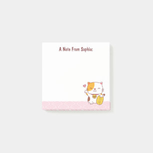 Kawaii Japanse Maneki Neko Gelukskat Post-it® Notes