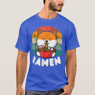 Kawaii Japanse noedels cute Anime Dog Shiba Inu R T-shirt