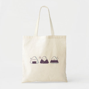Kawaii Japanse Onigiri Rijstballen Doodle Tote Bag