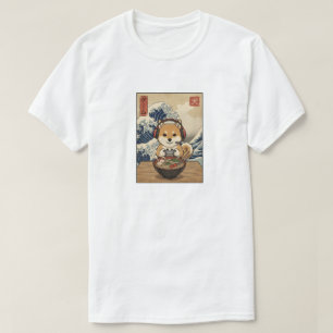 kawaii Japanse ramen Shiba Inu retro gamen T-shirt