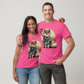 Kawaii Japanse Samurai Fox Anime T-shirt (Unisex)