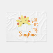 Kawaii Je bent mijn Sunshine Baby Fleece Deken (Voorkant (Horizontaal))