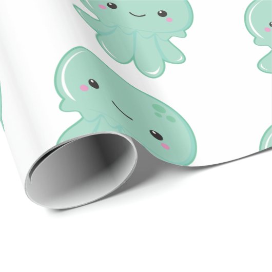 Kawaii Jellyfish Cadeaupapier (Rol Hoek)