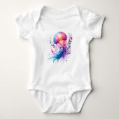 Kawaii Jellyfish Illustration | Cute Creature Art Romper (Voorkant)