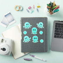 Kawaii Jellyfish Leuke Dierlijke Sticker Set
