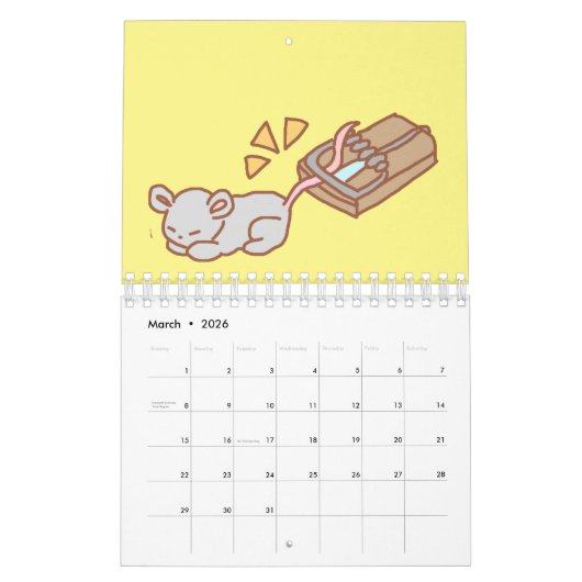 Kawaii Kalender (Mar 2026)