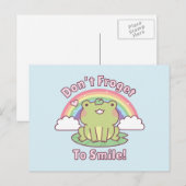 Kawaii kan niet wegkikken naar goede vibes briefkaart (Voorkant / Achterkant)