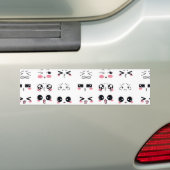 kawaii kaomoji bumpersticker (Op auto)