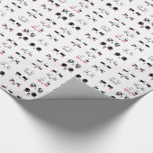 kawaii kaomoji cadeaupapier (Hoek)