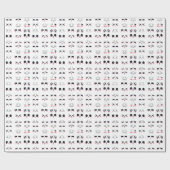 kawaii kaomoji cadeaupapier (Vlak)