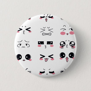 kawaii kaomoji ronde button 5,7 cm