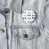 kawaii kaomoji ronde button 5,7 cm (In situ)