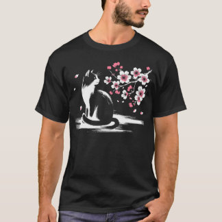 Kawaii kat anime Japans grappig kat T-shirt