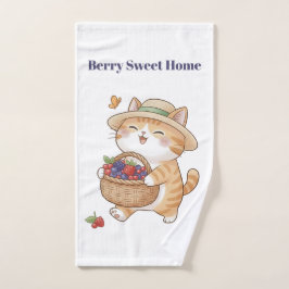 Kawaii Kat & Bessen Badhanddoekenset Bad Handdoek