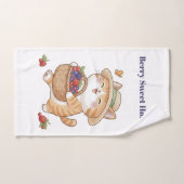 Kawaii Kat & Bessen Badhanddoekenset Bad Handdoek (Handdoek)