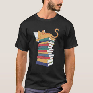 Kawaii Kat Boeken Cadeau Vrouwen T Shirt