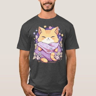 Kawaii kat cadeaus meisjes vrouwen grappige kat t-shirt