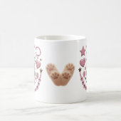 Kawaii Kat Charm Mok – Roze Harten & Sterren | 330 (Center)
