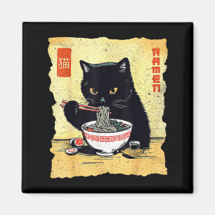 Kawaii kat eet Ramen Noedels Funny Anime Cadeau G Magneet