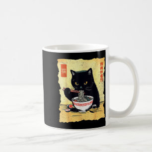 Kawaii kat eet Ramen Noedels Grappige Anime Cadeau Koffiemok