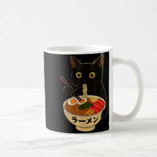 Kawaii kat eet Ramen Noedels Grappige Anime Cadeau Koffiemok