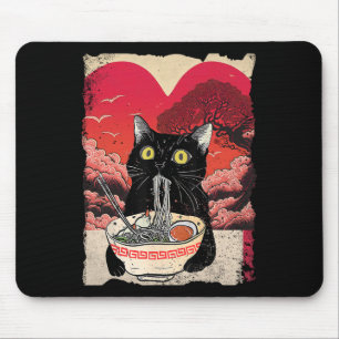Kawaii kat eet Ramen Noedels Ramen is mijn Valenti Muismat