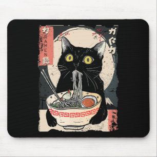 Kawaii Kat Eten Ramen Noodles Grappige Anime Gift  Muismat