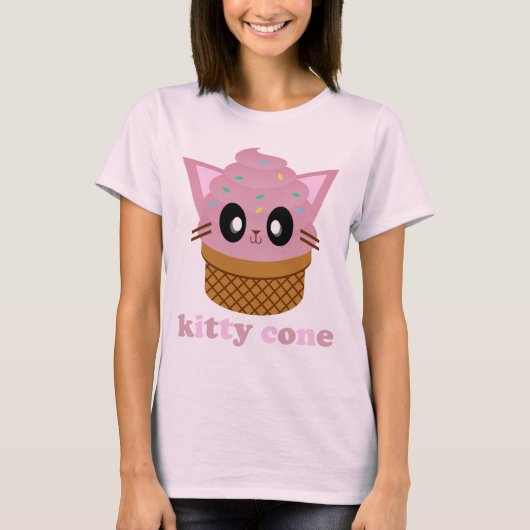 kawaii kat - ijsijs t-shirt (Voorkant)