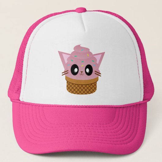kawaii kat - ijsijs trucker pet (Voorkant)