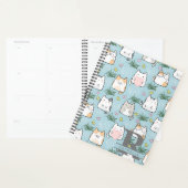 Kawaii Kat in een Hemelsblauwe Achtergrond Planner (Display)