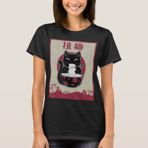 Kawaii Kat Japans zwarte anie gift Girls Officier T-shirt