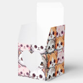Kawaii kat katje kitten huisdier gezicht doodle pr bedankdoosjes (Geopend)
