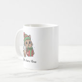 Kawaii Kat Kerst Koffiemok (Voorkant links)