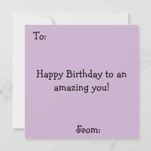 Kawaii Kat met cupcake Kaart (Achterkant)