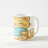 Kawaii kat met hart koffiemok (Voorkant rechts)
