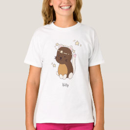 Kawaii Kat met sternaam T-Shirt