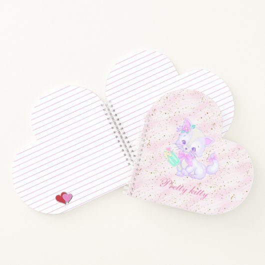 Kawaii Kat Notitieboek (Binnen)