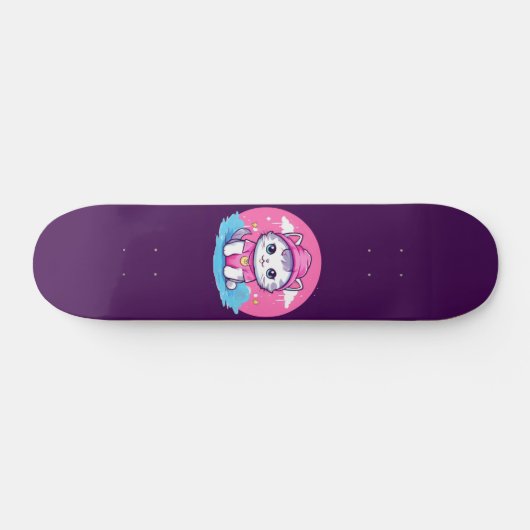 Kawaii Kat Persoonlijk Skateboard (Horizontaal)