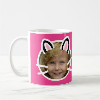 Kawaii kat purikura stijl foto koffiemok