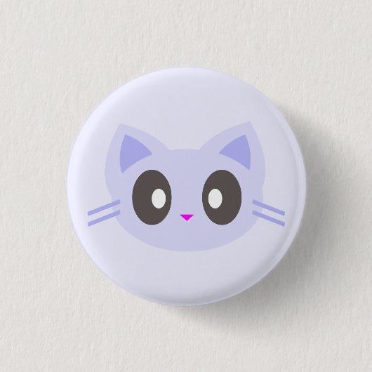 kawaii kat ronde button 3,2 cm (Voorkant)