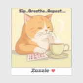 „Kawaii kat sticker" Sticker (Vel)