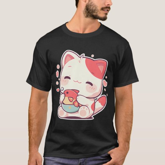 Kawaii Kat T-shirt (Voorkant)